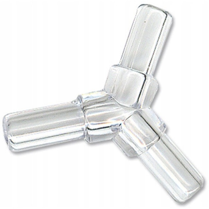 Conector in T pentru furtun 4/6 mm, plastic