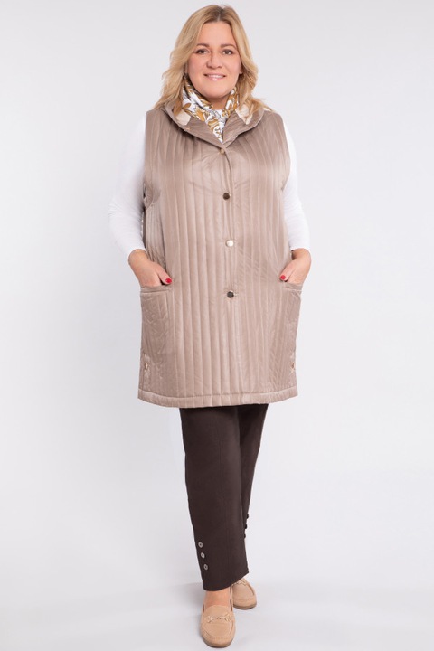 Pantaloni lungi maro inchis cu buzunare