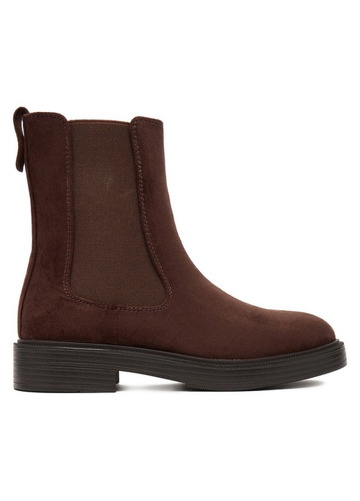 Botine femeie, Jenny, textil, maro