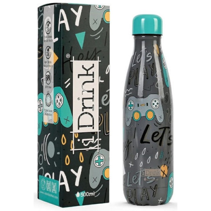 Termos - Game, Inox, Gri, 500 ml