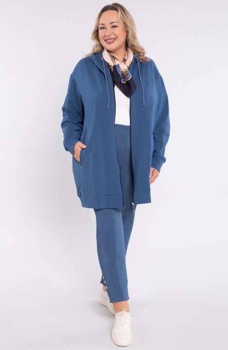 Pantaloni lungi albastri cu buzunare