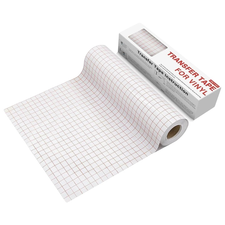 Banda de transfer, 12Inch x 50FT, PET, adeziv mediu, pentru vinil