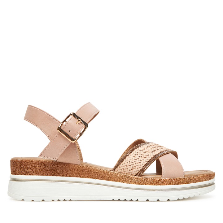 Sandale dama, Clara Barson, material sintetic, roz