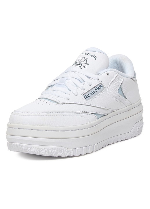 Női tornacipő, Reebok, természetes bőr, platformos, fehér, 37 EU