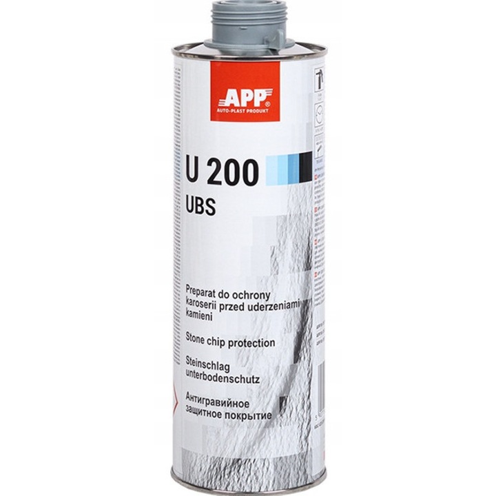 Preparat de protectie caroserie APP U200 UBS 1000ml, elastic, rezistent la coroziune, gri