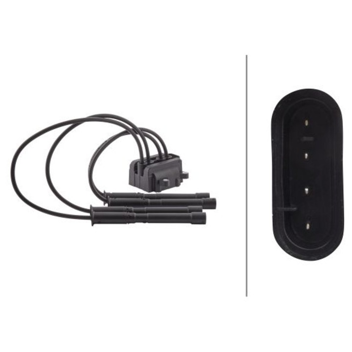 Cewka de aprindere Hella 5DA 193 175-821 pentru Renault Clio II, Kangoo, Thalia I, Twingo I, 12V, 4 pini