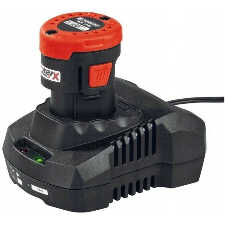 Set acumulator si incarcator Parkside 12V 2Ah, dimensiuni 11,7x9,6x5,4cm, 8,2x5,2x4,8cm, plastic