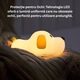 Szilikon Éjjeli Lámpa „Kutya” – USB Újratölthető, Érintésvezérlés, Meleg & RGB Fény, 1W