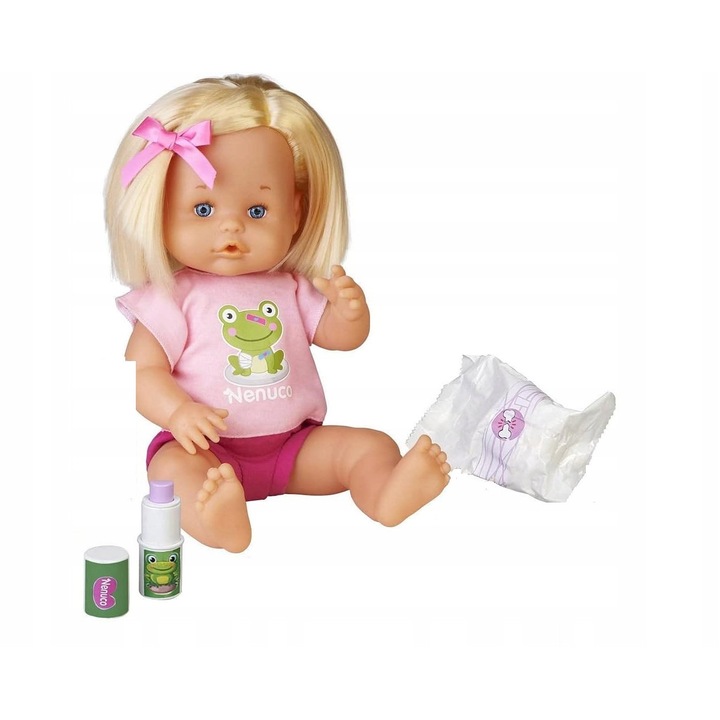 Lala Nenuco Bobas 35cm-es Doktor Szett Kiegészítőkkel, Szőke, Rózsaszín