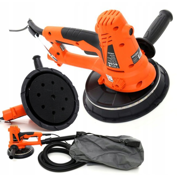 Slefuitor de gips KD1540, 1400W, iluminare LED, set cu sac pentru praf, 180mm