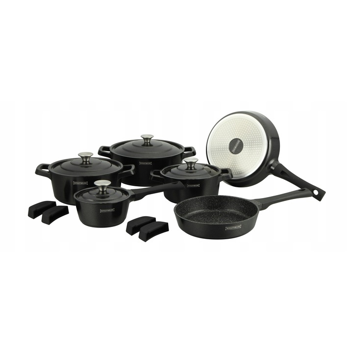 Set oale si cratite Royalty Line aluminiu 17 piese