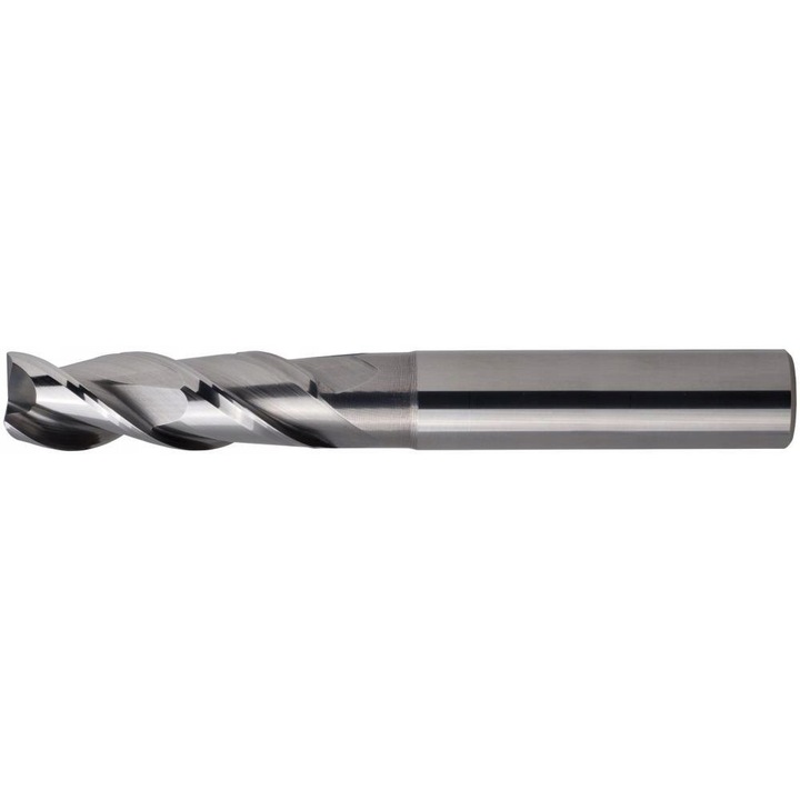 Frez trzpieniowy, 6mm, 3xD, pentru prelucrarea aluminiului, lungime totala 65mm, lungime taiere 18mm