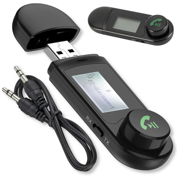 Transmiter Bluetooth 5.0 Arthon, JACK 3,5mm, 10m, set