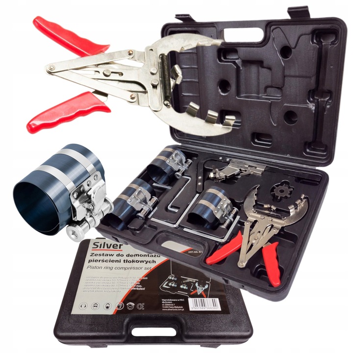 Set unelte pentru reparatii auto, SilverTools, 50-100mm, 53-175mm, 90-175mm, valiza plastic.