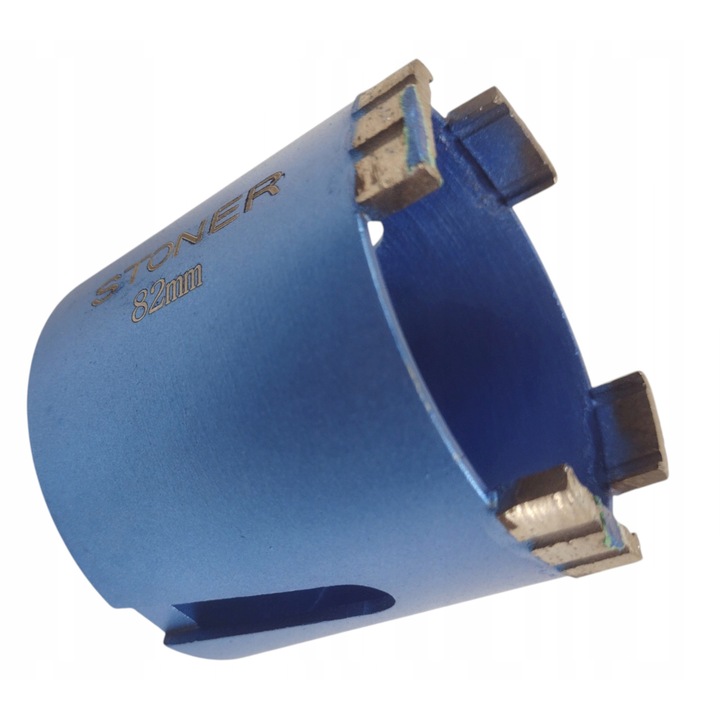 Set freze diamantate Turbo 82mm M16 SDS+ Stoner, 4 segmente, pentru beton si caramida