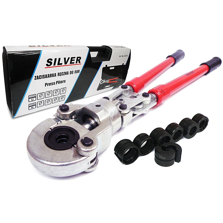 Presa manuala pentru tuburi, SilverTools, 16x32mm