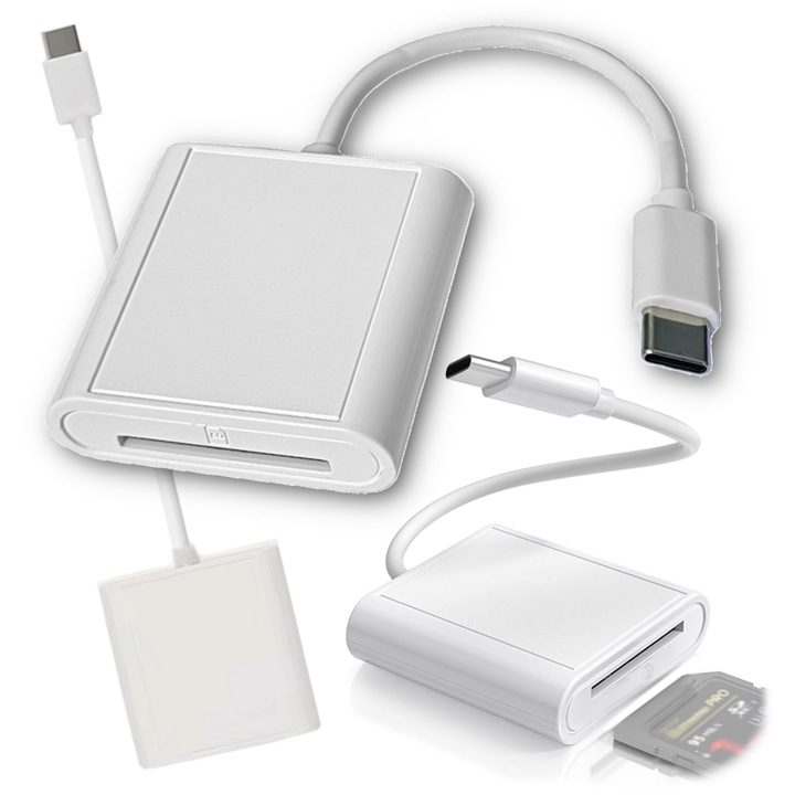 Cititor carduri, Arthon, adaptor USB C la SD, 10cm, 480 Mbps