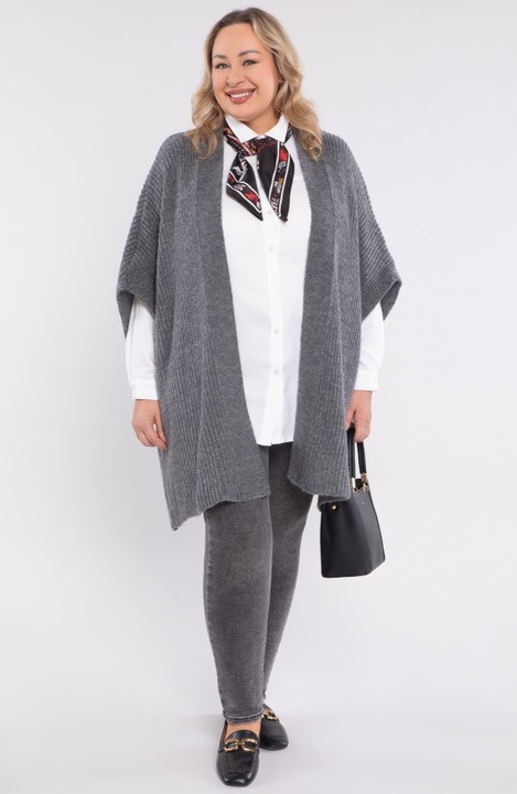 Sötétszürke farmer, slim fit szabás