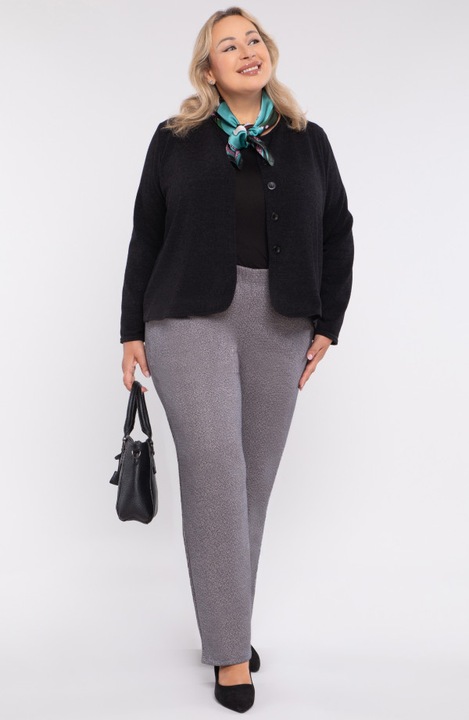 Дамски панталон MDR24, размер 52-54, многоцветен, еластична талия, два джоба