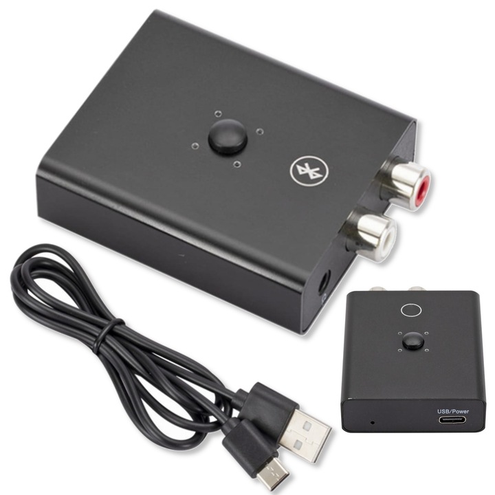 Receiver Bluetooth Arthon JY_BT, 3,5mm Jack, 2x Cinch, 5.0, 5,7x4,7x1,5cm, set