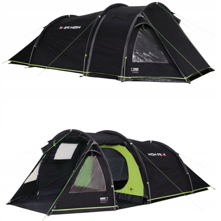 Cort turistic High Peak Atmos 3, 3 persoane, 220x180x120cm, gri-verde