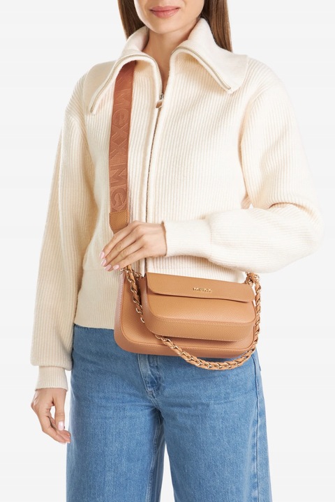 Női táska MEXX, S-004-07 modell, barna színű, kis méretű