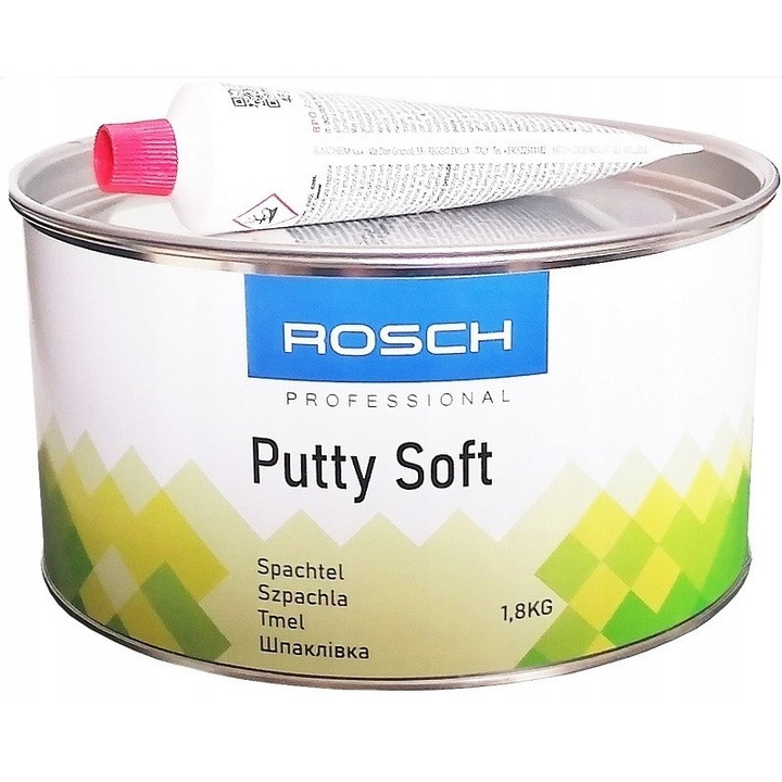 Spuma de umplere poliestrogena ROSCH Putty Soft 1,8kg, bej, elastica, rezistenta la daune