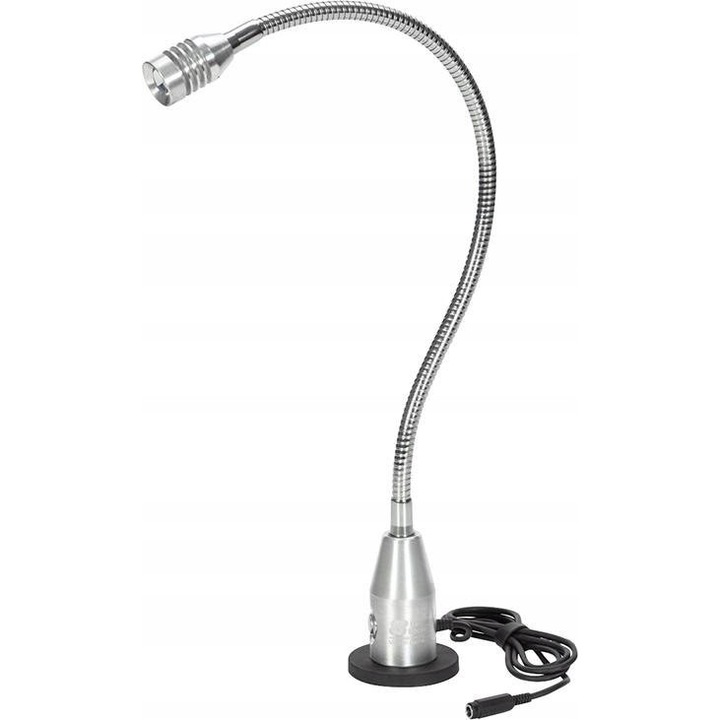 Lampa LED de lucru, 200 lm, 2.5 W, 24 V, cu baza magnetica, protectie impotriva apei si prafului