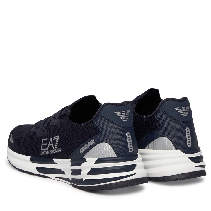 Férfi tornacipő, EA7, elegáns design, fekete, textil