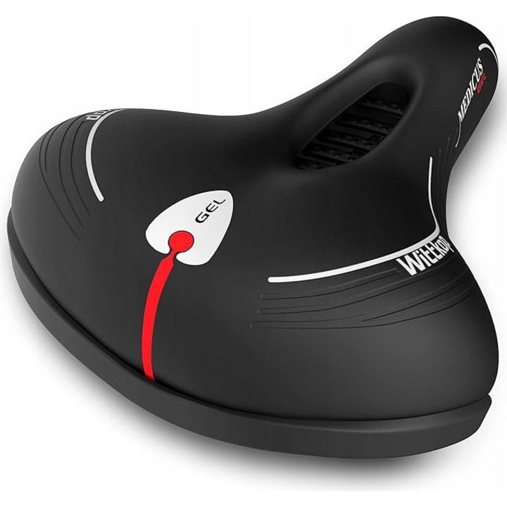 Siola de bicicleta Grande Citta, gel, 3 zone, impermeabil, negru, 25,4x21,6x9,7cm