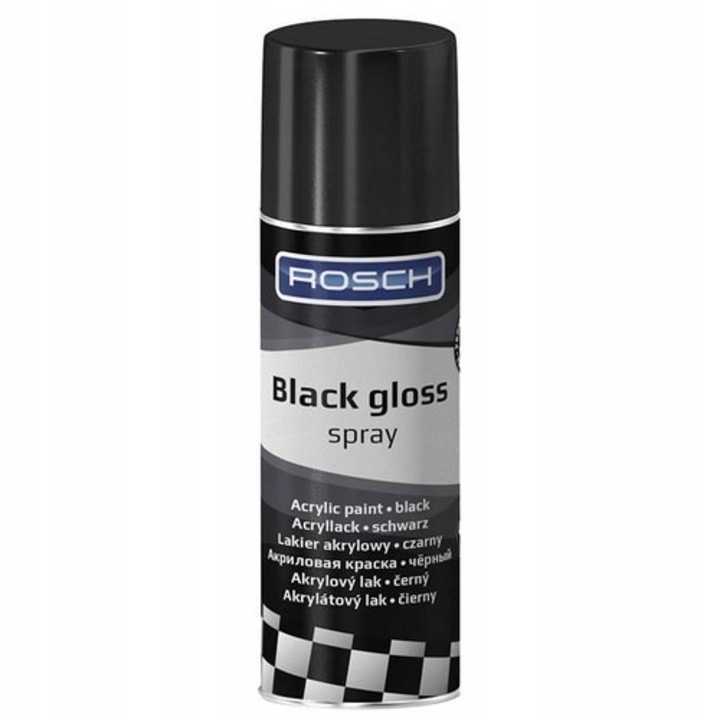 ROSCH Fényes fekete lakk 400ml