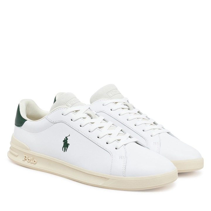 Polo Ralph Lauren uniszex teniszcipo termeszetes borbol, Fehér