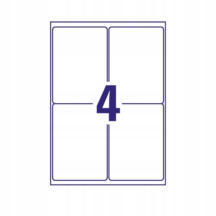 Etichete autoadezive, AVERY, L7169-100, 400 buc, 99,1x139mm, alb