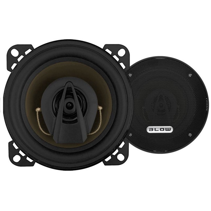 Set 2 boxe auto 4", Blow, 100W, 4Ohm, 40Hz-22KHz, cu maskownice