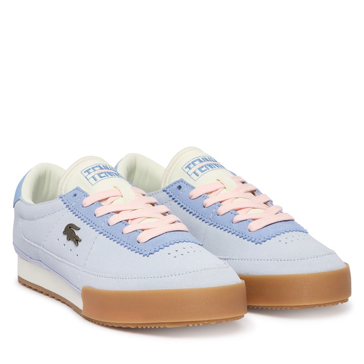 Női tornacipő, Lacoste, természetes bőr, bézs, elegáns design, fokozott kényelem