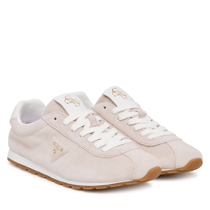 Női tornacipő, Guess, természetes bőr, rózsaszín, textil anyag