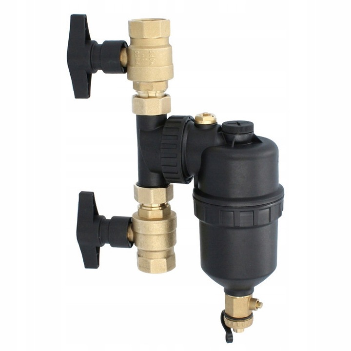 IBO I-003 3/4" mágneses szűrő, fekete, vízhez és glikol oldatokhoz, függőleges és vízszintes csővezetékekre szerelhető