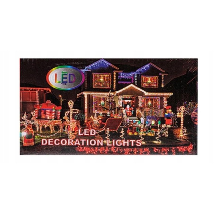 Instalatie luminoasa, 500 LED, efect Flash, alb cald, 230V