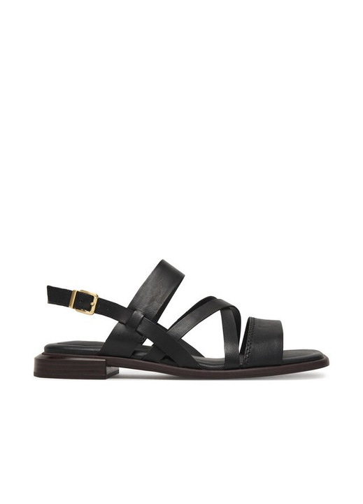 Sandale dama Clarks, piele naturala, negre