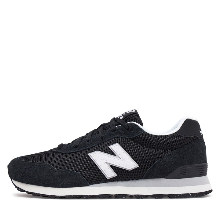 Pantofi sport barbati, New Balance, negru, piele naturala, talpa cauciuc, textil, 39.5 EU