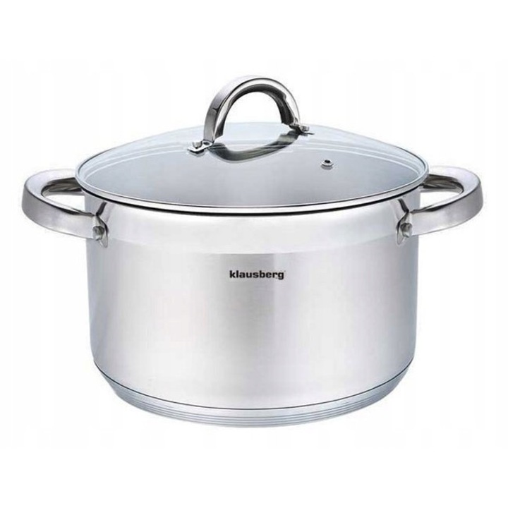 Klausberg 4.6L, 22cm, 5 rétegű, hőtalpú rozsdamentes acél edény