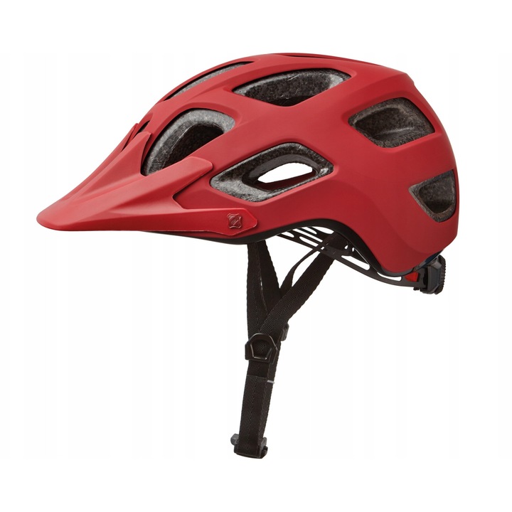 Casca MTB Kross Sentiero DLX, rosie, M (52-56cm), 17 ventilatii, protectie sporita