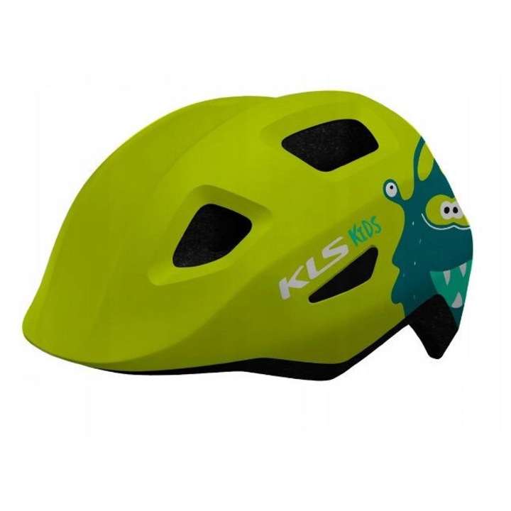 Kellys Acey Wasper Lime Matt gyermek sisak, 45-50cm, 10 szellőzőnyílás, állítható