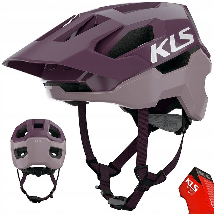 Kask MTB Kellys DARE II, S/M 52-55cm, Dark Grape, tehnologie In-mold, cu clama Fidlock