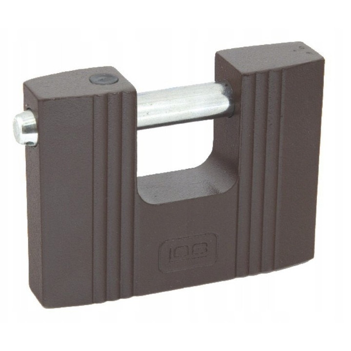 Lacat trzpieniowy Metalplast, 70 mm, 3 chei, culoare bruna