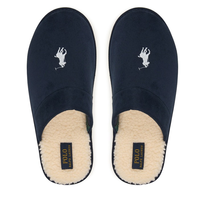 Papuci barbati, Polo Ralph Lauren, albastru, material textil