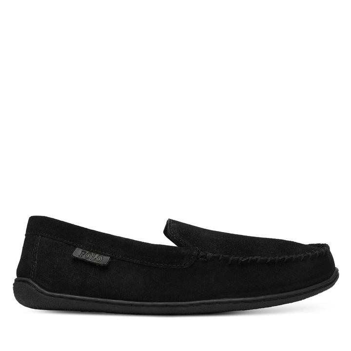 Papuci barbati, Polo Ralph Lauren, piele naturala, negru