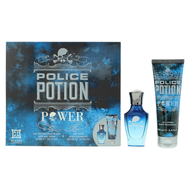 Set Police: Potion Power, Apa de Parfum, Pentru Barbati, 30 ml + Potion Power, Lotiune Hidratanta pentru Corp, 100 ml