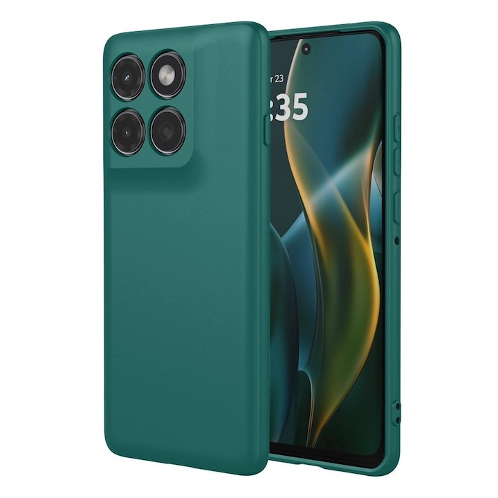 Husă pentru telefon Telforceone, TPU, verde pădure, pentru Motorola Edge 60/60 Fusion