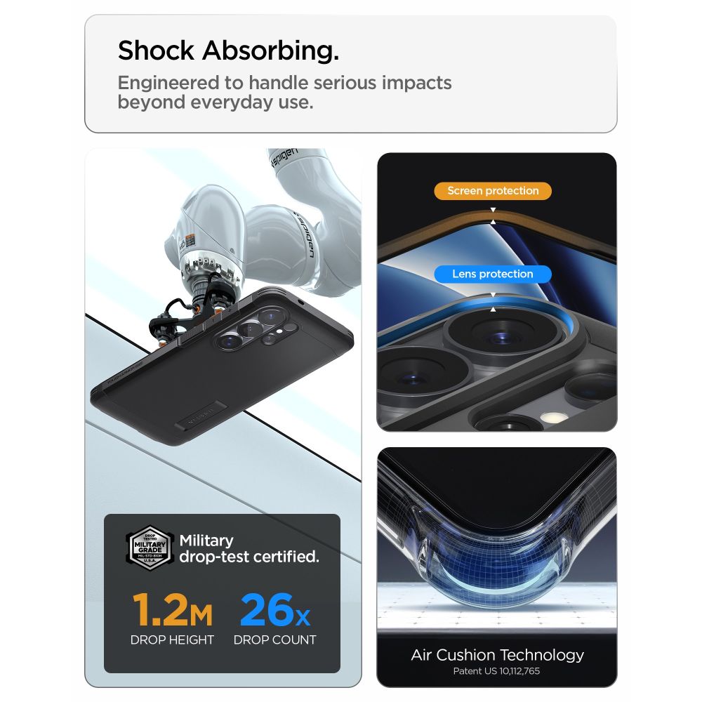 Carcasa Spigen Tough Armor Mag cu MagSafe compatibila cu Samsung Galaxy S26 Ultra, Negru